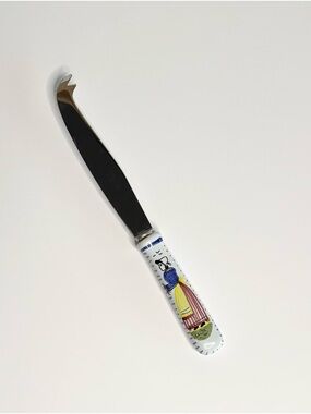 Henroit Quimper France Cheese Knife Breton Design